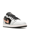 JORDAN JORDAN 1 LOW "BLACK GREY PINK" SNEAKERS