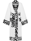 DOLCE & GABBANA ZEBRA-PRINT COTTON BATHROBE