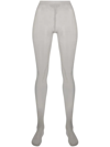 Falke Sheer High-waisted Tights In Silver