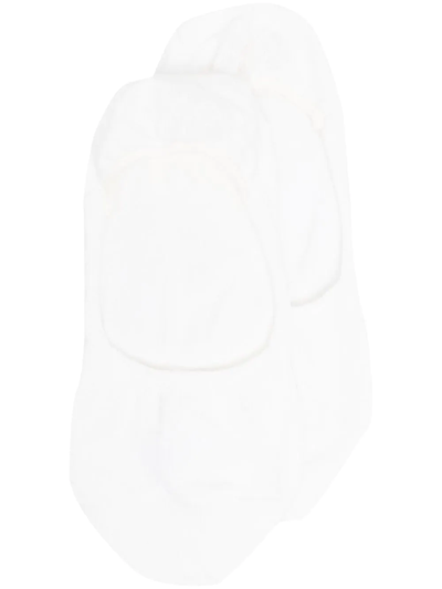 Falke Intarsia-knit Logo No-show Socks In White