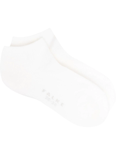 Falke Cashmere-blend Logo Sports Socks In White