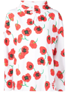 Kenzo Poppy Long-sleeve Hoodie In White