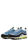 Nike Air Max 97 Og Atlantic Blue 2022 Sneakers In Blue Leather In Atlantic Blue/ Voltage Yellow