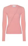 Paris Georgia Pink Lola Long Sleeve T-shirt In Pink