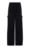 Paris Georgia Herb Wide-leg Cargo Trousers In Black