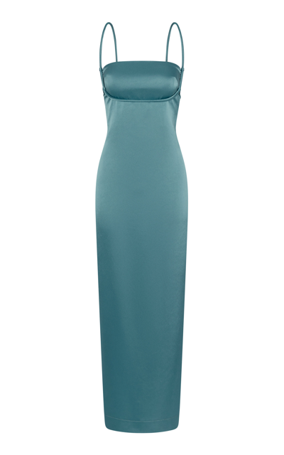 Paris Georgia Women's Talia Midi Slip Dress In Blue