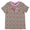 LITTLE MARC JACOBS MARC JACOBS T-SHIRT ANIMALIER IN JERSEY DI COTONE