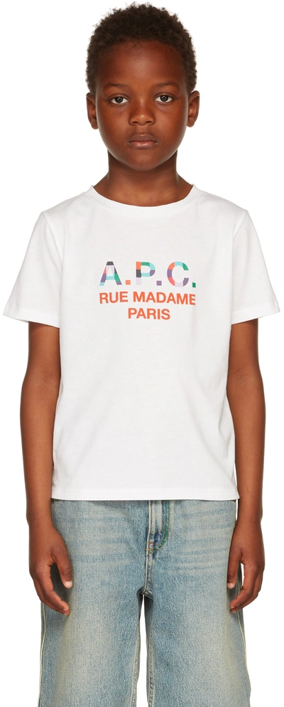 A.p.c. Logo-print Cotton T-shirt In White