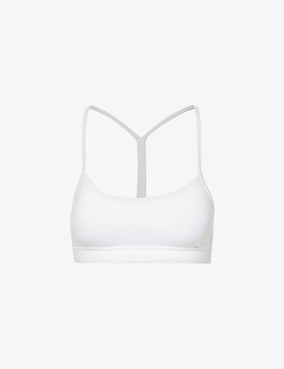 Lululemon Flow Y Nulu Stretch-jersey Bra In Black