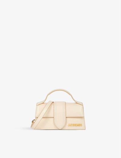 Jacquemus Le Bambino Mini Leather Cross-body Bag In Ivory