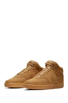 Nike Court Vision Mid Sneaker In 200 Flax/flax