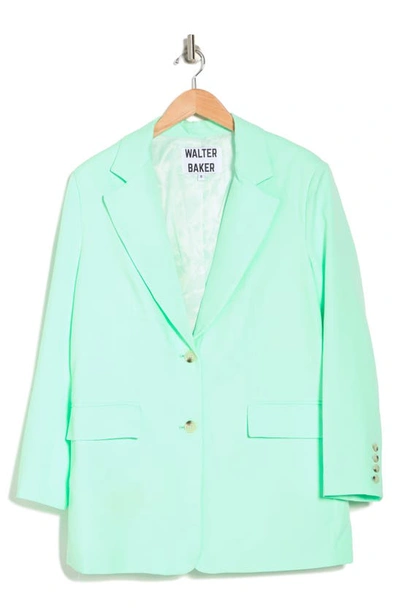 Walter Baker Kira Notch Lapel Oversized Blazer In Mint