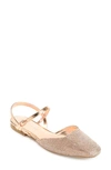 Journee Collection Nysha Rhinestone Embellished Flat In Bronze