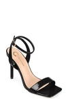 Journee Collection Dorian Ankle Strap Stiletto Sandal In Black