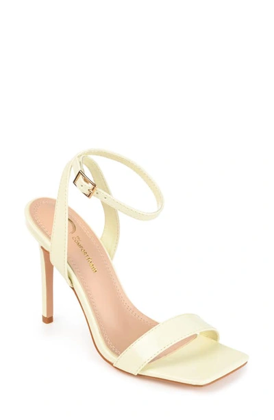 Journee Collection Dorian Ankle Strap Stiletto Sandal In Off White