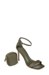 Journee Collection Everton Tru Comfort Foam Heeled Sandal & Pouch Set In Olive