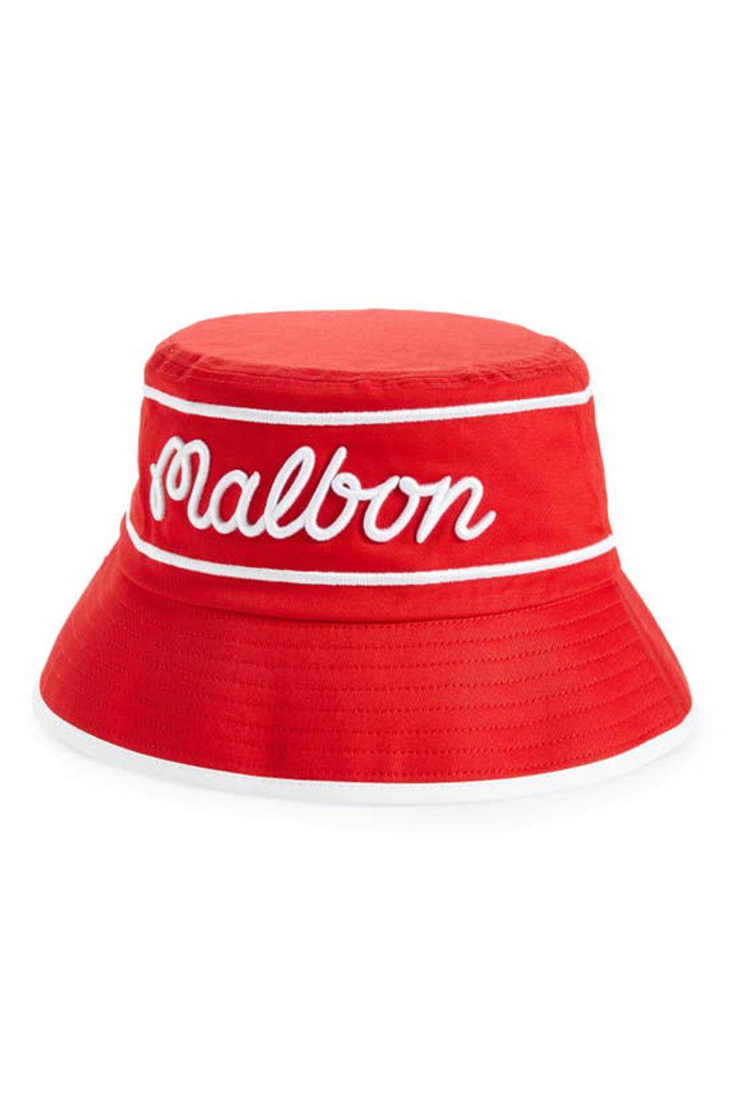 ★Malbon Golf★ MALBON X BUDWEISER CHECK BUCKET HAT CREAM M3 Malbon X Budweiser Bucket Hat | MULLIE Golf