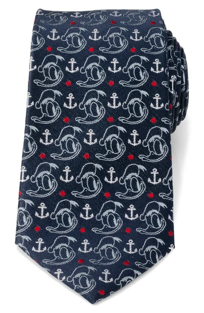 Cufflinks, Inc Donald Duck Anchor Silk Tie In Navy