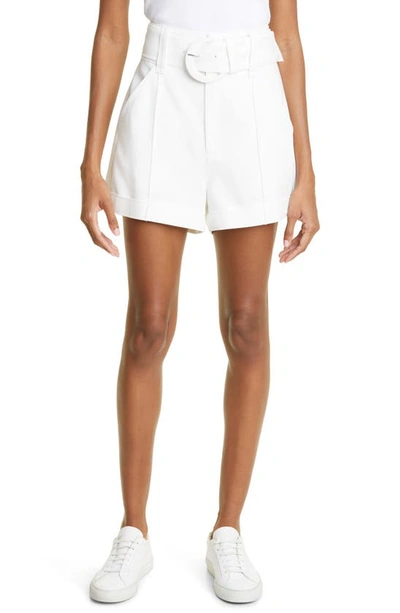 Cinq À Sept Cinq A Sept Aldi Belted Shorts In Ivory