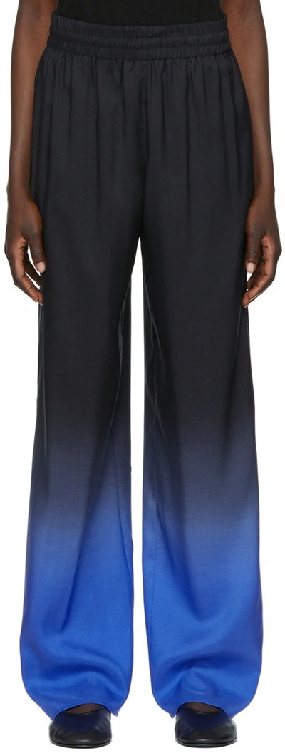 The Row Avant Ombré Relaxed Silk Shantung Pants In Multicolor
