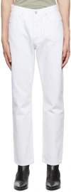 Recto White Straight-leg Jeans In White