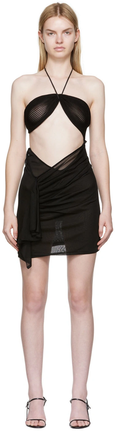 Nensi Dojaka Black Cutout Minidress