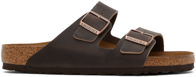 Birkenstock Brown Arizona Sandals In Habana