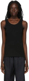 The Row Black Frankie Tank Top In Blk Black
