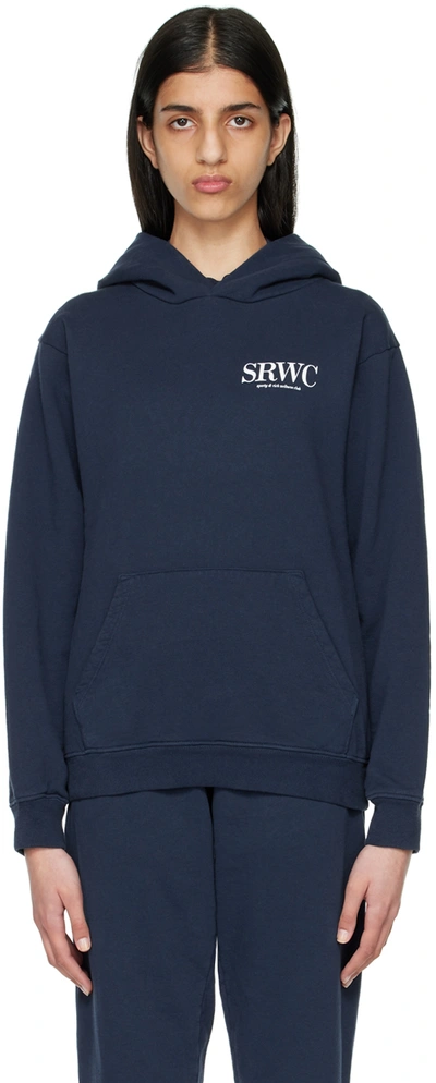 Sporty And Rich Sporty & Rich Upper East Side Hoodie In Blue