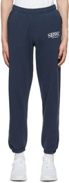 SPORTY AND RICH NAVY UPPER EAST SIDE LOUNGE PANTS