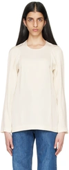 Totême Off-white Viscose Shirt In 110 Off-white