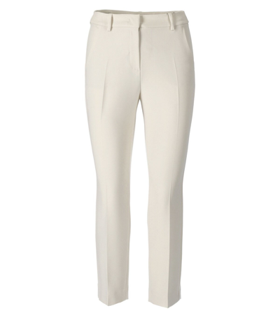 Max Mara Patata Cream Cigarette Pants In White