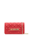 LOVE MOSCHINO DIAMOND-QUILTED LOGO-LETTERING CROSSBODY BAG