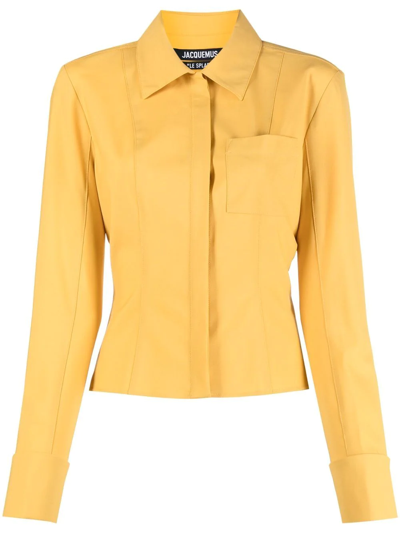 Jacquemus Orange 'la Chemise Pina' Shirt In 750 Orange