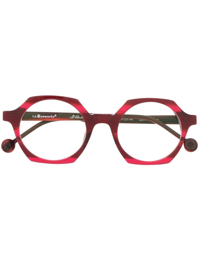L.a. Eyeworks Geometric-frame Glass Frames