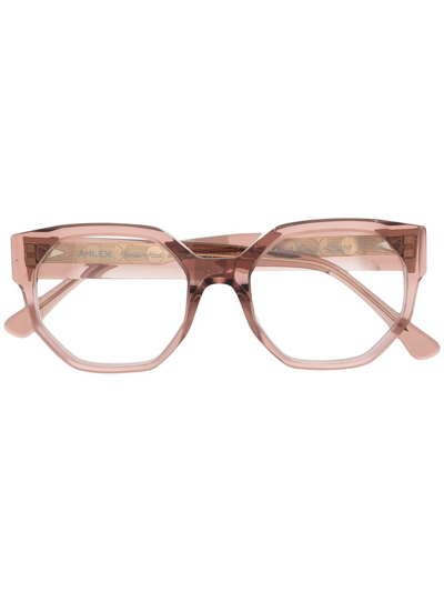 Ahlem Round Frame Glasses In Pink