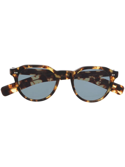 Eyevan7285 Tortoise-shell Round-frame Sunglasses