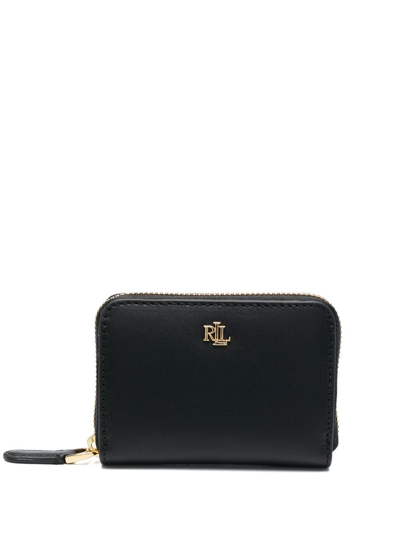 Lauren Ralph Lauren Logo标牌皮质钱包 In Black