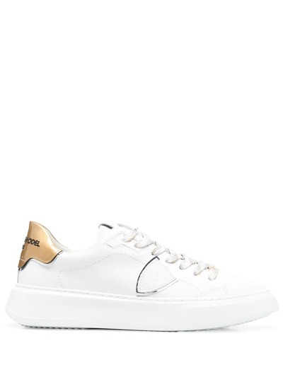 Philippe Model Paris Temple Low-top Sneakers In White