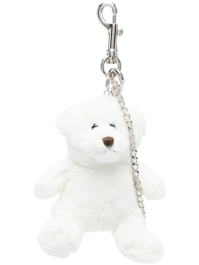 Vaquera Teddy Bear Keychain In White