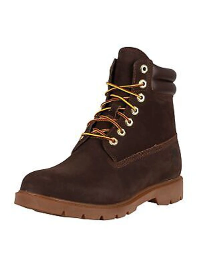 Pre-owned Timberland Size 10 ||  Boots || Mens Brown Leather Nubuck Classic 6 Inch Wr Shoes