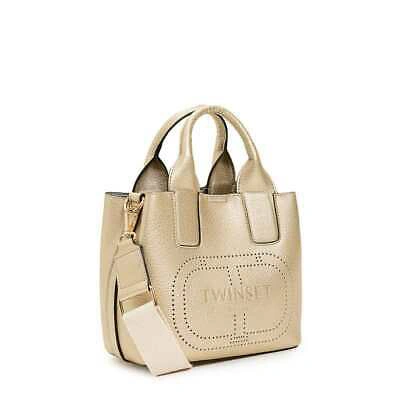 Pre-owned Twinset Original Twin-set Bag Female Gold - 221td8041-00050