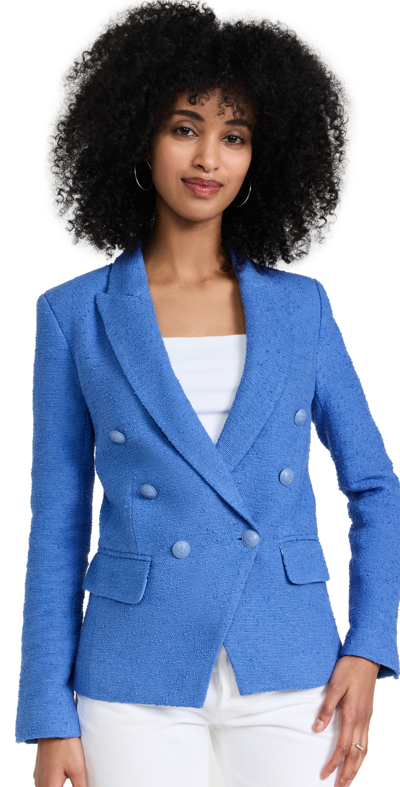 L Agence Kenzie Double Breasted Blazer - 100% Exclusive In Blue Bonnet