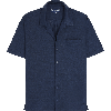 Vilebrequin New Bah Linen Jersey Shirt In Blue