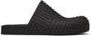 Bottega Veneta The Slider Intrecciato-embossed Rubber Slides In 1000 Black
