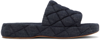 Bottega Veneta Quilted Flat Slippers In 4245 Indigo