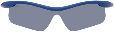 Lexxola Ssense Exclusive Blue Storm Sunglasses In Cobalt
