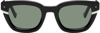 Grey Ant Bowtie Cutout 50mm Square Sunglasses In Black/ Green