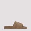 Bottega Veneta Carpet Embossed Rubber Slides In Beige