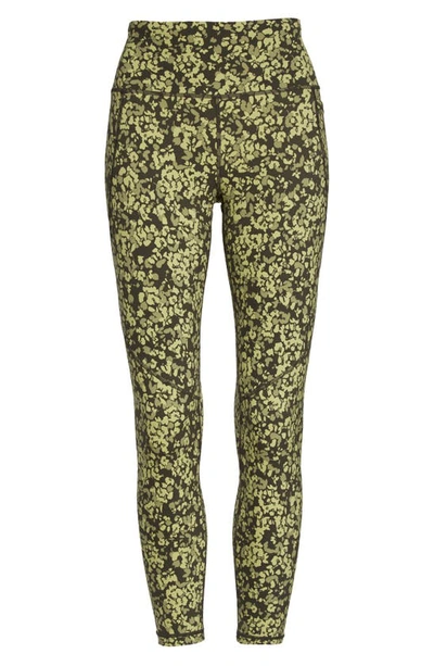 Sweaty Betty Power Pocket Workout Leggings In Green Undercover Floral Print